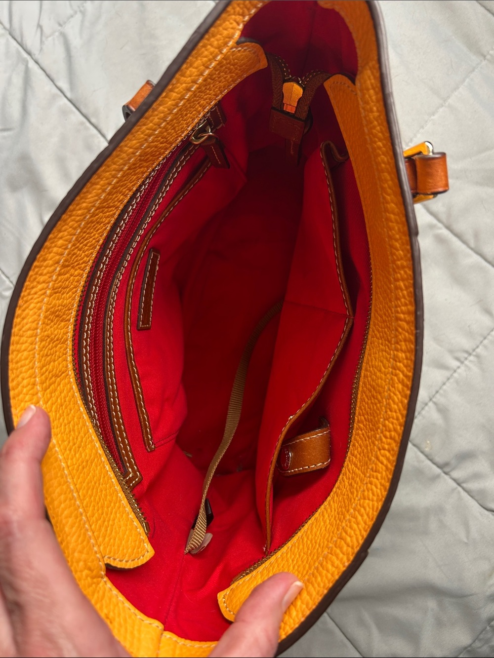 Dooney & Bourke Lexington Shopper Pebble Leather Tote - Picture 5 of 6